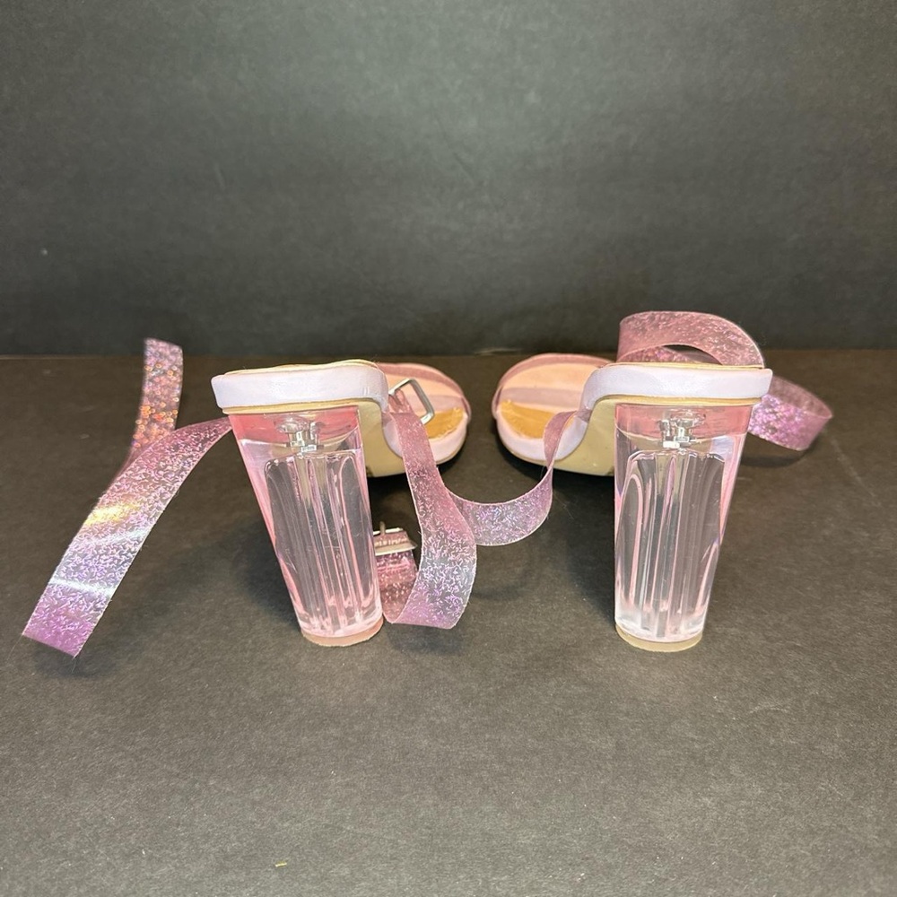 Missguided Glitter Strap Heels - Picture 3 of 4